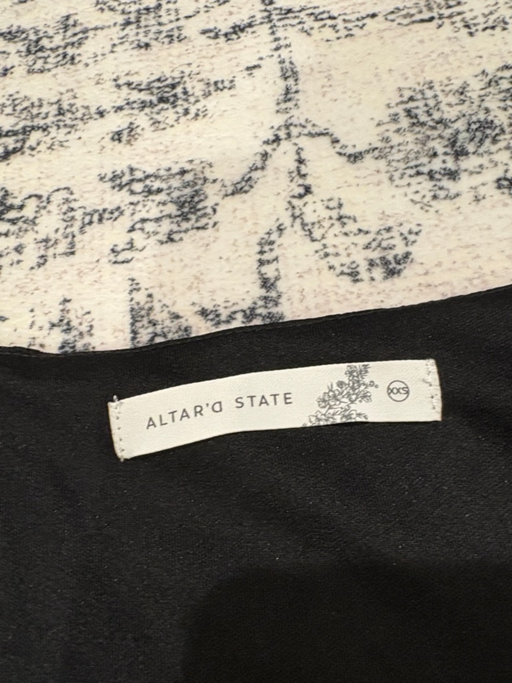 Altar'd State Black Lace Top